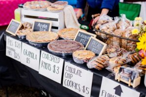 Vendors Setup at October 2024 Pumpkin Festival in Grangeville Idaho