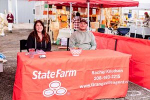 Vendors Setup at October 2024 Pumpkin Festival in Grangeville Idaho